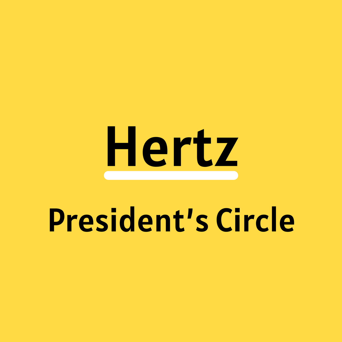 Hertz President's Circle